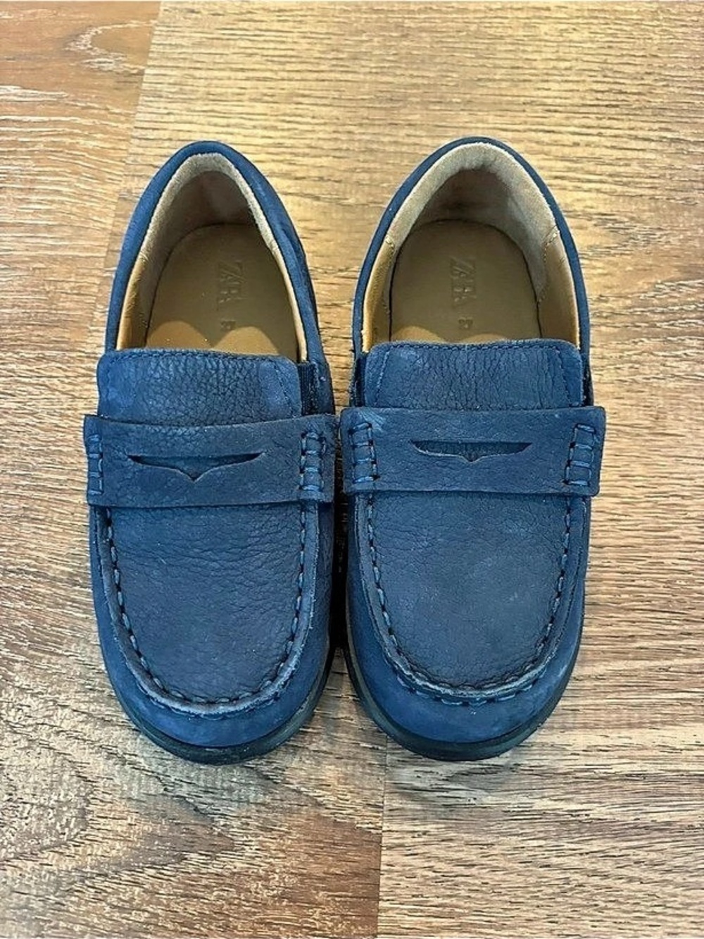 Zara Blue Boys Penny Loafers